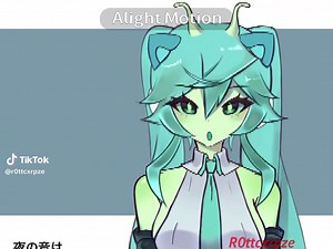 Alien Hatsune Miku Art Animation