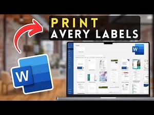 How to Print Avery Labels in MS Word | Microsoft Word Tutorial (2025)