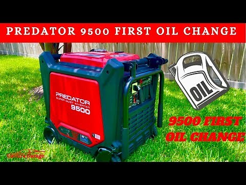 Harbor Freight Predator 9500-watt super quiet inverter generator (FIRST OIL CHANGE)