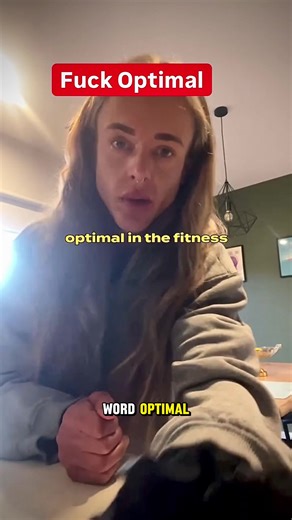 When striving for what’s optimal is no longer optimal. @Dazz | BBuilding Fitness Coach is fantastic and has never had a bad take. Don’t focus on what’s “optimal”, focus on what’s optimal for you. #gym #fitness #personaltrainer #optimal #gymbro