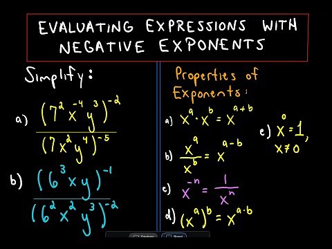 ❖ Simplifying Expressions with Negative Exponents - Ex 3 ❖