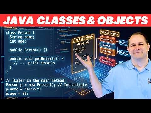 Java Programming Tutorial - 04 - Defining a Class and Creating Objects in Java
