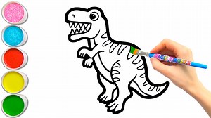 👉 youtube.com/@MagicFingersArt 👈 Hello! It's Sophia. Let's draw and paint DINOSAUR AND VOLCANO together 🦖 | Magic Fingers Art