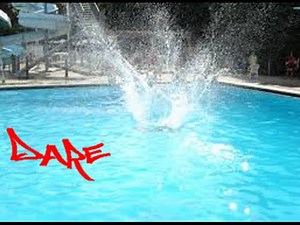 Jumping In School Pool With All Clothes On