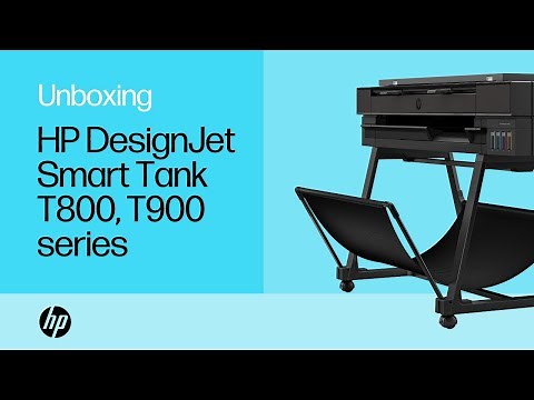 How to install the HP DesignJet Smart Tank T800/T900 printer series | HP Printers | HP Support