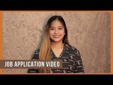 Job Application Video (Sample) | Video Resume | Video CV (PART 1)