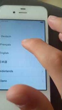 IPhone 4s 1er démarrage souvenez vous de ce moment