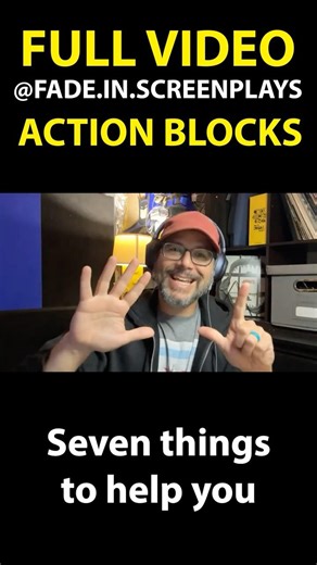 7 TIPS FOR ACTION BLOCKS #screenwriting #shorts #actionblock