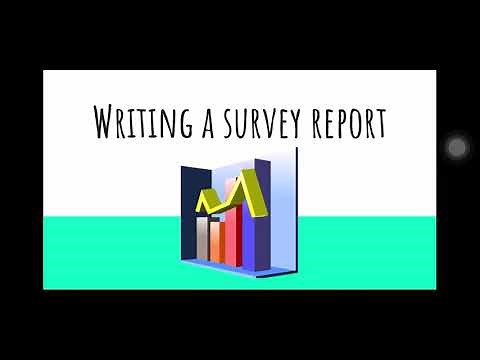 Writing a survey report