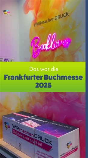 ✨ Das war die Frankfurter Buchmesse 2025 voller Ideen, Geschichten und großartiger Begegnungen! Wir blicken zurück auf spannende Tage voller Austausch, Inspiration und Innovation. Die Frankfurter Buchmesse hat einmal mehr gezeigt, wie lebendig die Welt des Drucks und Publizierens ist – und wir sind stolz, Teil davon zu sein. Von kreativen Gesprächen bis zu neuen Partnerschaften: Wir nehmen viele Impulse mit und sagen Danke an alle, die uns am Stand besucht haben! 📖 Wir freuen uns jetzt schon au