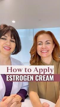 How to Apply Estrogen Cream