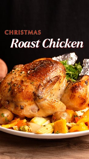 Nehal karkera on Instagram: "Santa’s sleigh bells are ringing, and so is your oven-because THIS roast chicken is what Christmas dreams are made of! 🎅❤️ Perfectly golden, insanely juicy, and bursting with festive flavors that’ll make you the star of every holiday table. This isn’t just a recipe; it’s the highlight of your Christmas, the reason guests will cancel their gym memberships, and the one thing no one will forget.✨ Want in on the secret? Comment ‘roast chicken, and I’ll DM you the YouTub