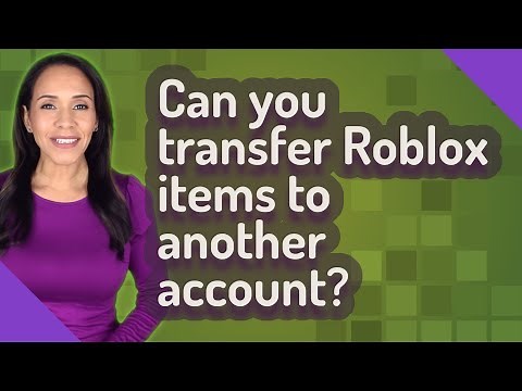 Can you transfer Roblox items to another account?