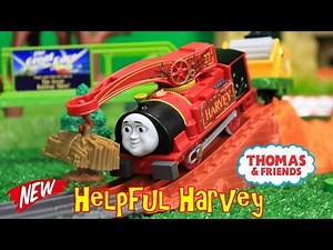 THOMAS AND FRIENDS TRACKMASTER HELPFUL HARVEY Unboxing|Thomas & Friends Toy Trains Kids Video