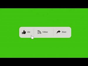 Animation Facebook Like, Follow & Share Green Screen 2020