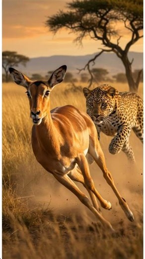 Leopard Chasing Impala – Wildlife Chase!