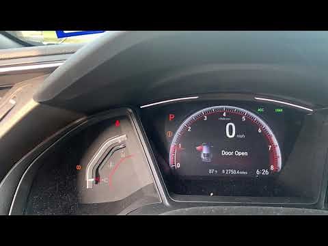 TPMS Reset Calibration 2020 Honda Civic - quick and easy using touch screen