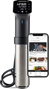 Anova Culinary Sous Vide Precision Cooker Pro, 1200 Watts, Black and Silver
