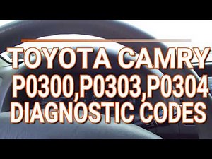 Toyota Camry P0300,P0303,P0304 Diagnostic Codes using the Actron CP9690. Part 1