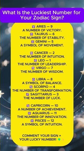 Find Out What Your Luckiest Number Is