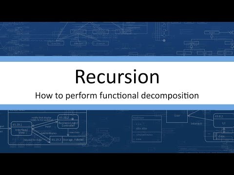 Recursion - How to conduct a functional decomposition