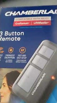 How to program new garage door opener remotes, purple button for Liftmaster, Chamberlain, Craftsman.