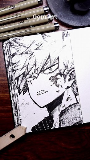 Drawing Relay #55: BAKUGO KATSUKI | Gom Art