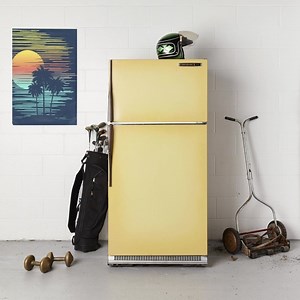 Today’s #DailyShake: Keep it cool. If your refrigerator’s looking a little drab, freshen things up with a few coats of Appliance Epoxy. • Krylon colors used: Appliance Epoxy Black Appliance Epoxy White • Get it at Lowe's Home Improvement • • • #Krylon #TodayWeSpray #Refrigerator #SprayPaintProject #Fridge #Restoration | Krylon Spray Paint