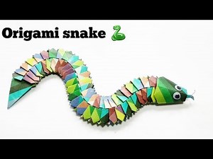 How to make an origami snake? Origami for beginners