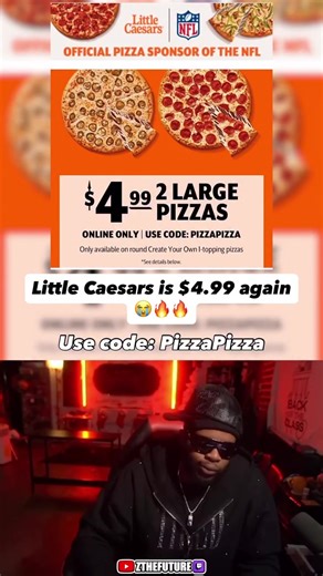 Little Caesars pizzas are $4.99 when you use code PizzaPizza at checkout ❤️🤞🏾#zachhurth #littlecaesars #zachhurthlittlecaesers #fyp
