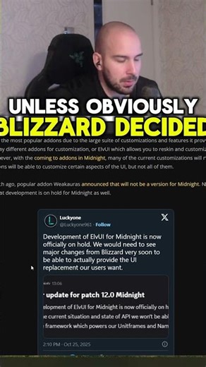 ElvUI Shuts Down in Midnight - What do we do next? - World of Warcraft Midnight #worldofwarcraft