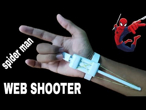 origami spider man WEB shooter with paper | how to make paper web shooter | spider man web shooter