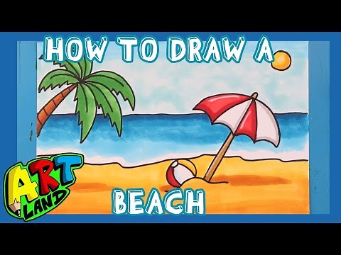 How to Draw a BEACH!!!