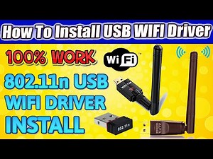 How To Install 802. 11n USB Wireless Driver | How To Install USB WIFI Driver Windows 7/8/10