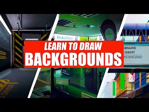 Learn to DRAW BACKGROUNDS in 3 minutes!!