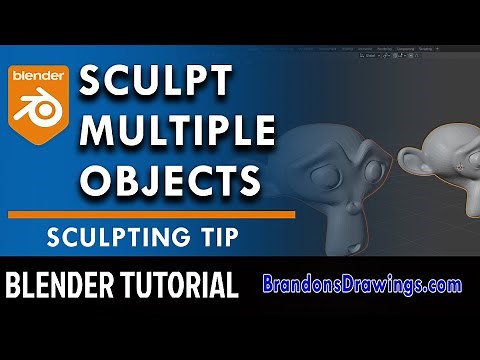 How to Sculpt Multiple Objects in Blender - Tutorial