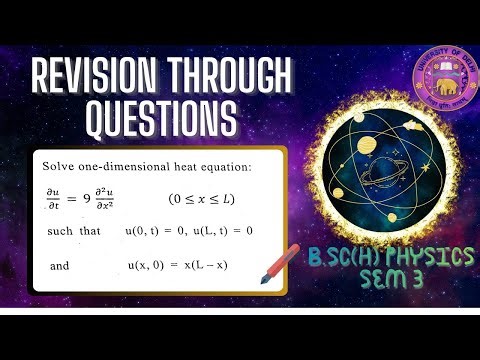 One Dimensional Heat Equation | Solution by Separation of Variables (Solved PYQ)