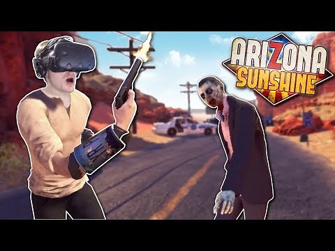 ZOMBIE APOCALYPSE IN ARIZONA?! - Arizona Sunshine Gameplay - VR Zombie Survival Game!