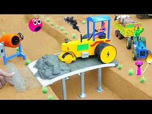DIY Science Project | How to Build a Concrete Bridge Using a Homemade Mini Road Roller