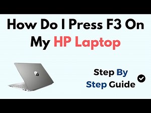 How Do I Press F3 On My HP Laptop Windows 11