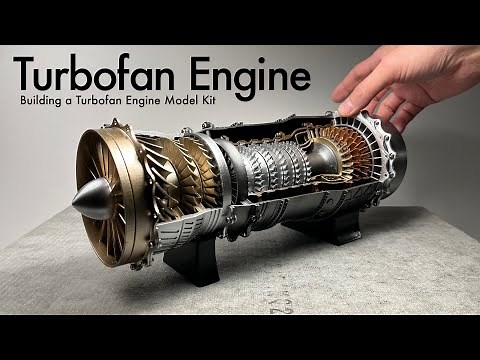 Building a 1/20 Turbofan Engine Model Kit - Build Your Own Turbofan Engine that Works