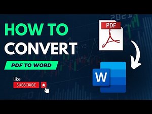 How To Convert PDF To Word File || PDF To Word