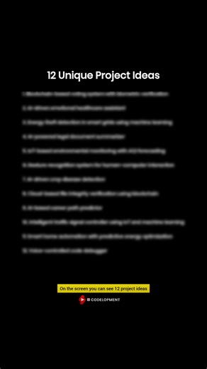 12 Unique College Projects with Source Code by Codelopment | #shorts #cseprojects #coding
