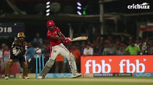 Chris Lynn finally came good with the bat and with contributions from Uthappa & Karthik, KKR scored 191. Can Gayle & Co. chase this down? Take a look. | cricbuzz