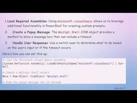 How to Prompt for User Choices in PowerShell with a Time Limit