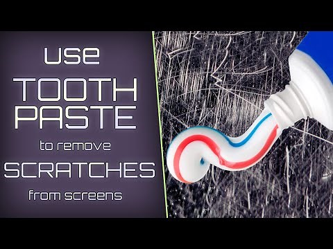 Remove screen scratches with TOOTHPASTE!