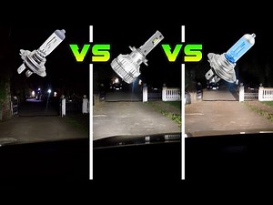 HALOGEN H7 vs LED vs ULTRA BRIGHT HALOGEN COMPARISON, Alfa Giulietta Bulb Testing