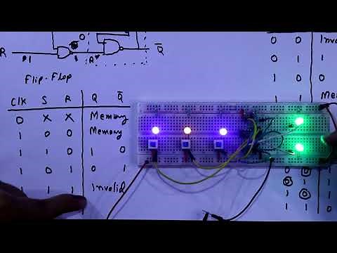 SR Flip Flop using NAND Gate practical