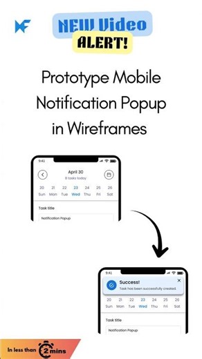 Prototype a mobile notification popup | MockFlow Prototyping