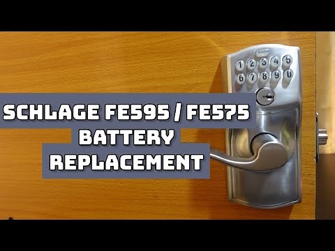 Schlage FE595/FE575 Battery Replacement